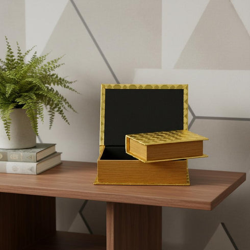 11" Gold Hand Painted Tabletop Sculpture