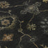 5' X 8' Black And Gold Oriental Washable Area Rug With UV Protection