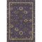 5' X 8' Eggplant And Beige Oriental Washable Area Rug With UV Protection