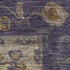 5' X 8' Eggplant And Beige Oriental Washable Area Rug With UV Protection
