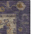 5' X 8' Eggplant And Beige Oriental Washable Area Rug With UV Protection