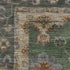 5' X 8' Fern Green And Gold Oriental Washable Area Rug With UV Protection