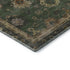 5' X 8' Fern Green And Gold Oriental Washable Area Rug With UV Protection