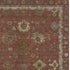 5' X 8' Rust And Beige Oriental Washable Area Rug With UV Protection