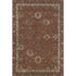 8' X 10' Rust And Beige Oriental Washable Area Rug With UV Protection