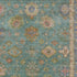 8' X 10' Teal And Blush Oriental Washable Area Rug With UV Protection