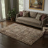 5' X 8' Brown And Gray Southwestern Washable Area Rug With UV Protection
