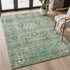 9' X 12' Sage And Copper Southwestern Washable Area Rug With UV Protection