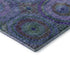 5' X 8' Blue And Purple Geometric Washable Area Rug With UV Protection