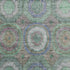 8' X 10' Green And Gray Geometric Washable Area Rug With UV Protection