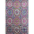 8' X 10' Pink And Blue Geometric Washable Area Rug With UV Protection