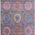 8' X 10' Pink And Blue Geometric Washable Area Rug With UV Protection