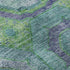 8' X 10' Teal And Lime Green Geometric Washable Area Rug With UV Protection