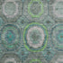 8' X 10' Teal And Lime Green Geometric Washable Area Rug With UV Protection