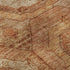 5' X 8' Terra Cotta And Copper Geometric Washable Area Rug With UV Protection