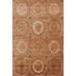 8' X 10' Terra Cotta And Copper Geometric Washable Area Rug With UV Protection
