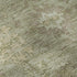 8' Sage And Beige Oriental Washable Round Rug With UV Protection