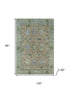 8' X 10' Brown And Lavender Oriental Washable Area Rug With UV Protection