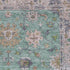 9' X 12' Mint Green And Peach Oriental Washable Area Rug With UV Protection