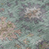 9' X 12' Mint Green And Peach Oriental Washable Area Rug With UV Protection