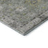 8' Sage And Gray Oriental Washable Round Rug With UV Protection