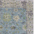 5' X 8' Pale Aqua And Teal Oriental Washable Area Rug With UV Protection
