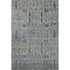 5' X 8' Brown And Teal Floral Vines Washable Area Rug With UV Protection
