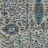 5' X 8' Brown And Teal Floral Vines Washable Area Rug With UV Protection