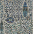 5' X 8' Brown And Teal Floral Vines Washable Area Rug With UV Protection