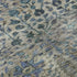 8' Brown And Teal Floral Vines Washable Round Rug With UV Protection