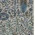 8' X 10' Brown And Teal Floral Vines Washable Area Rug With UV Protection