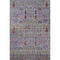 5' X 8' Blue And Red Floral Vines Washable Area Rug With UV Protection