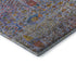 5' X 8' Blue And Red Floral Vines Washable Area Rug With UV Protection