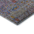 8' X 10' Blue And Red Floral Vines Washable Area Rug With UV Protection