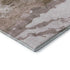 5' X 8' Brown And Ivory Abstract Washable Area Rug With UV Protection