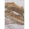 8' X 10' Brown And Ivory Abstract Washable Area Rug With UV Protection