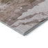 8' X 10' Brown And Ivory Abstract Washable Area Rug With UV Protection