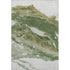 5' X 8' Green And Ivory Abstract Washable Area Rug With UV Protection