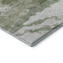 5' X 8' Green And Ivory Abstract Washable Area Rug With UV Protection