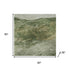 5' X 8' Green And Ivory Abstract Washable Area Rug With UV Protection