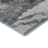 5' X 8' Gray And Ivory Abstract Washable Area Rug With UV Protection