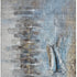5' X 8' Blue And Beige Nautical Washable Area Rug With UV Protection