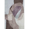 5' X 8' Brown And Ivory Abstract Washable Area Rug With UV Protection