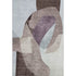 8' X 10' Brown And Ivory Abstract Washable Area Rug With UV Protection