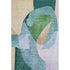 8' X 10' Green And Teal Abstract Washable Area Rug With UV Protection