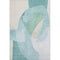 8' X 10' Pale Aqua And Beige Abstract Washable Area Rug With UV Protection