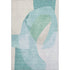 8' X 10' Pale Aqua And Beige Abstract Washable Area Rug With UV Protection