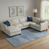 8' X 10' Blue And Gray Geometric Washable Area Rug With UV Protection