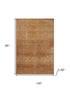 8' X 10' Copper And Rust Geometric Washable Area Rug With UV Protection