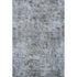 5' X 8' Blue And Taupe Abstract Washable Area Rug With UV Protection